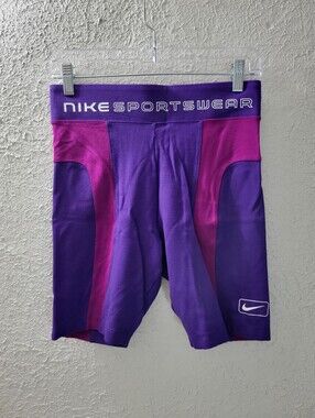 Nike Sz S Sportswear Bike Shorts Purple Pink Womens Bicycle Biker Short